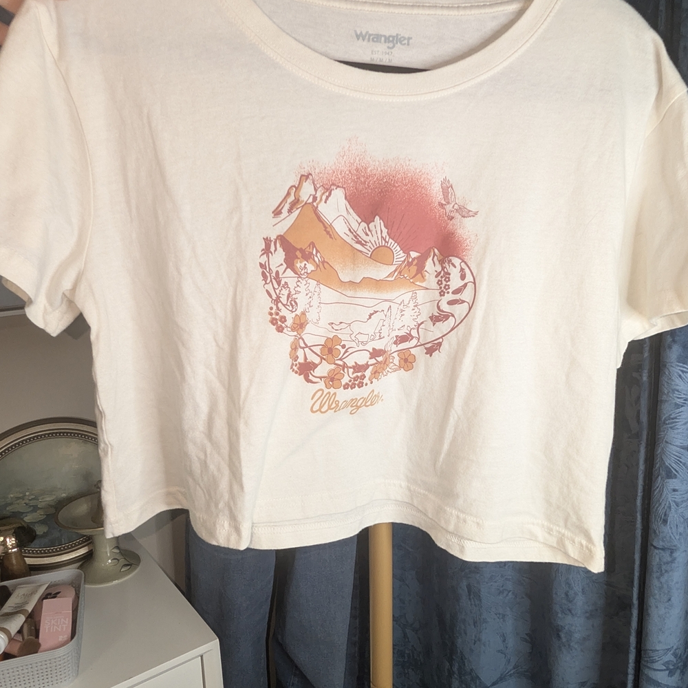 Wrangler White Graphic Tee
